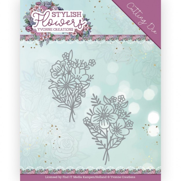 YCD10270 Stanzschablone Stylish Flowers Bouquet of Flowers Blumenstr�u�e