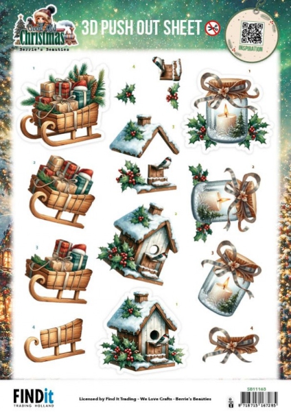 SB11163 Stanzbogen BB Good old Christmas Verschiedenes SB11163 Stanzbogen BB Good old Christmas Verschiedenes