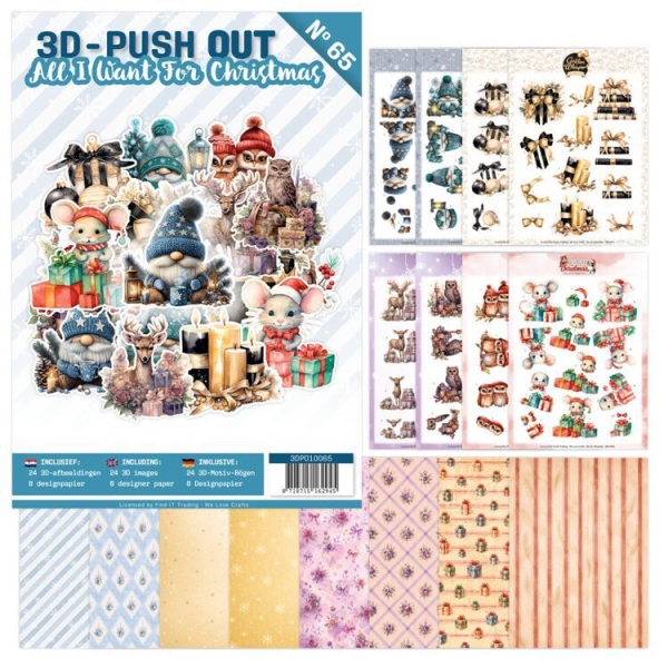 3DPO10065 3D Push Out Buch Was ich mir zu Weihnachten wünsche 3DPO10065 3D Push Out Buch Was ich mir zu Weihnachten wünsche