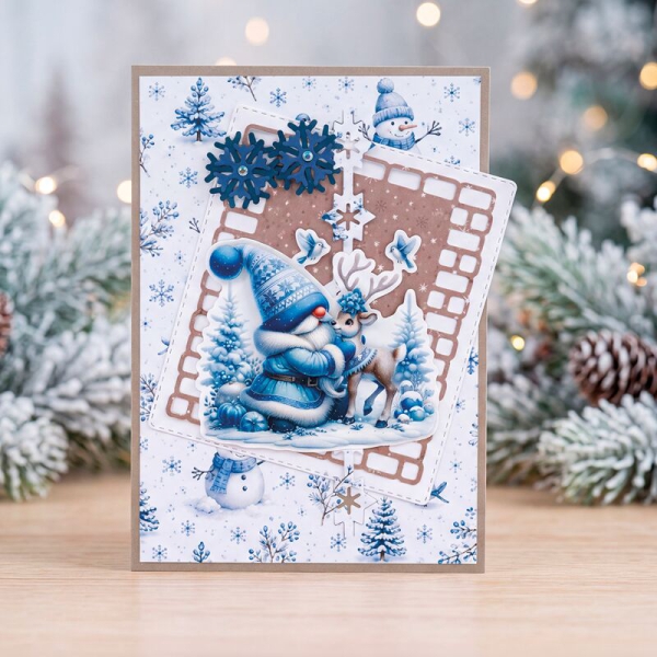 SB11176 BB Stanzbogen Winter Gnome Wonders Frierende Freunde