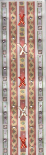 63001 Selbstklebende Ribbons mit Perlen und Schleifen