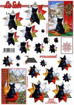 630152 Hund in der T�re und am Fenster