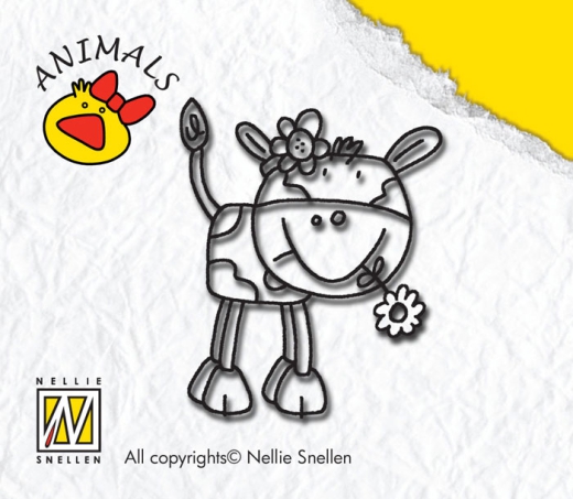 ANI003  Cow-girl Clear Stamp aus der Animals Serie