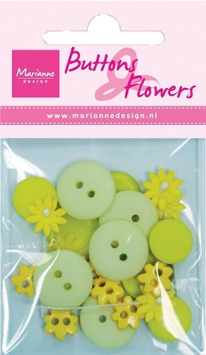 BF0702 Buttons & Flowers gelb