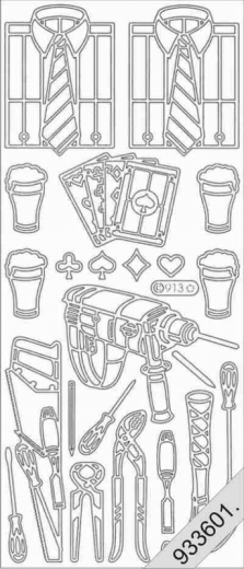 913 Stickerbogen Oberhemd Werkzeug