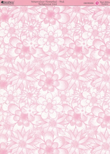 DBCRD059 Watercolour Flowerbed - Pink