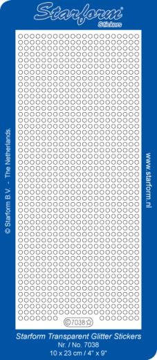 7038gvs Glittersticker violett/silber Dots