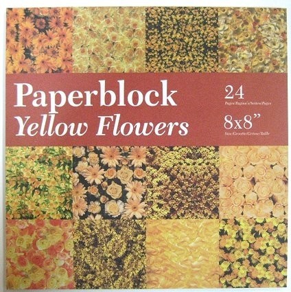 BPB424399 Papierblock Yellow Flowers