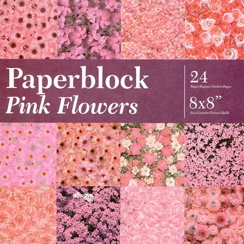 BPB424199 Papierblock Pink Flowers
