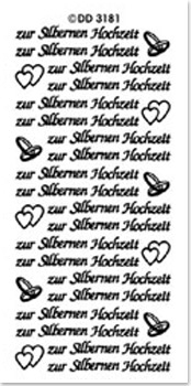 DD3181g Zur silbernen Hochzeit gold