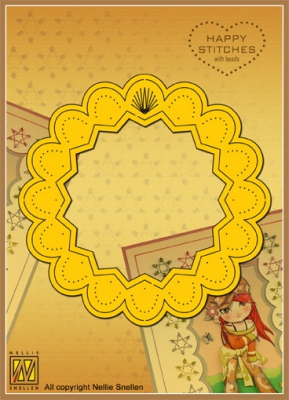 ES009 Happy Stitches mit Perlen rund