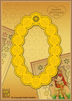 ES010 Happy Stitches mit Perlen oval