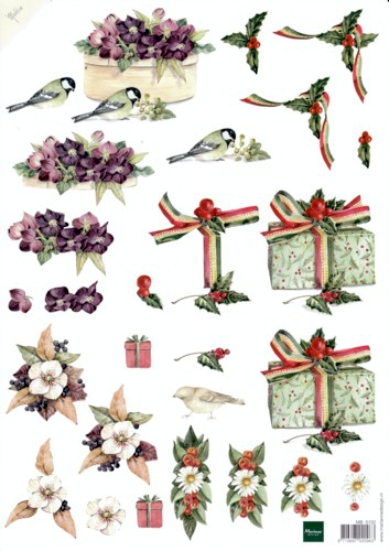 MB0102 Blumen und Vogel