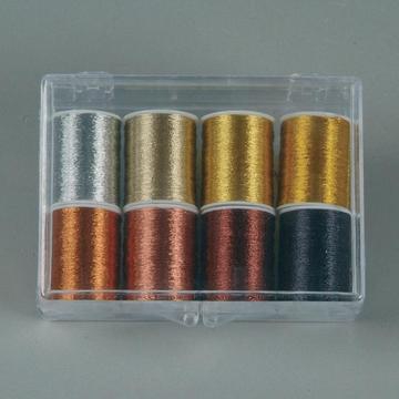 6004 Metallic-Garn Set Gold Silber  Schwarz