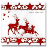 7077grg Glittersticker Sterne rot/gold