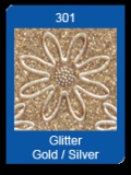 7045gs Glittersticker Randmotive gold/silver