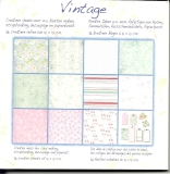 1010244x Papierblock Vintage 12