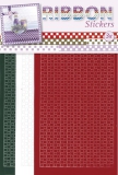 3.9867 Ribbon Stickers Set  Gingham Square 