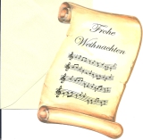 1001 Karte Schriftrolle Aufschrift  Frohe Weihnachten 