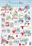 AK0055 Elines Christmas Owls No 1
