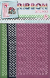 3.9872 Ribbon Stickers Set  Flowers 
