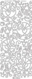 1193 Stickerbogen silber Baby