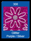 7051-308 Glittersticker purple-silber