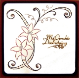 K4-1 Stickvorlage Blte