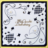 K4-2 Stickvorlage Ecken mit Bl�ten