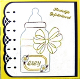 K7-3 Stickvorlage Babyflasche