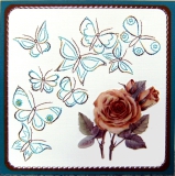 K1-2 Stickvorlage Schmetterlinge