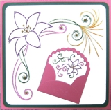 K5-4 Stickvorlage mit Blte