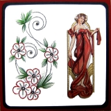 K8-3 Stickvorlage mit Blten