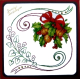 K9-4 Stickvorlage Weihnachtsband