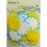 F3748533 Paper - Flowers gelb - wei� - blau