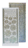 LCR61.7209 Leane Creatief Diamant Sticker Blumen silver