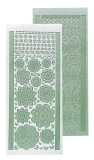 LCR61.7193 Leane Creatief Pearl Sticker Blumen gr�n