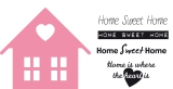 COL133 Schneideschablone und Stempel Home sweet Home