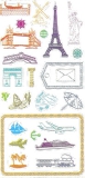 1358 Clear Stamp Set Travel