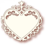 SD006 Wild Rose Studio Ornate Heart