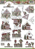 HJ9001 Yvonne Creations Weihnachtshaus