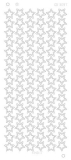 CD3097s Stickerbogen Sterne silber Platinium