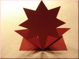 50012 Springkarte Stern rot