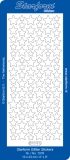 7078tgs Sterne transparent-glitter-silber