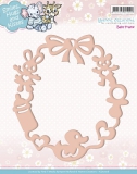 YCD10018 YC Die Smiles, Hugs and Kisses Baby Frame
