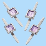 3860441 Deko-Verschluss mit Splint, rechteckig, Btl. a 10 St. la