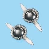 3860430 Deko-Verschluss mit Splint Btl.  10 St. anthrazit