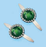 3860428 Deko-Verschluss mit Splint Btl.  10 St. smaragdgrn