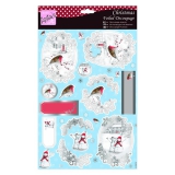 ANT 169568 Anitas Christmas Foiled Decoupage The Robin and Snowm