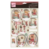 ANT 169561 Anitas Christmas Foiled Decoupage Window Shopping